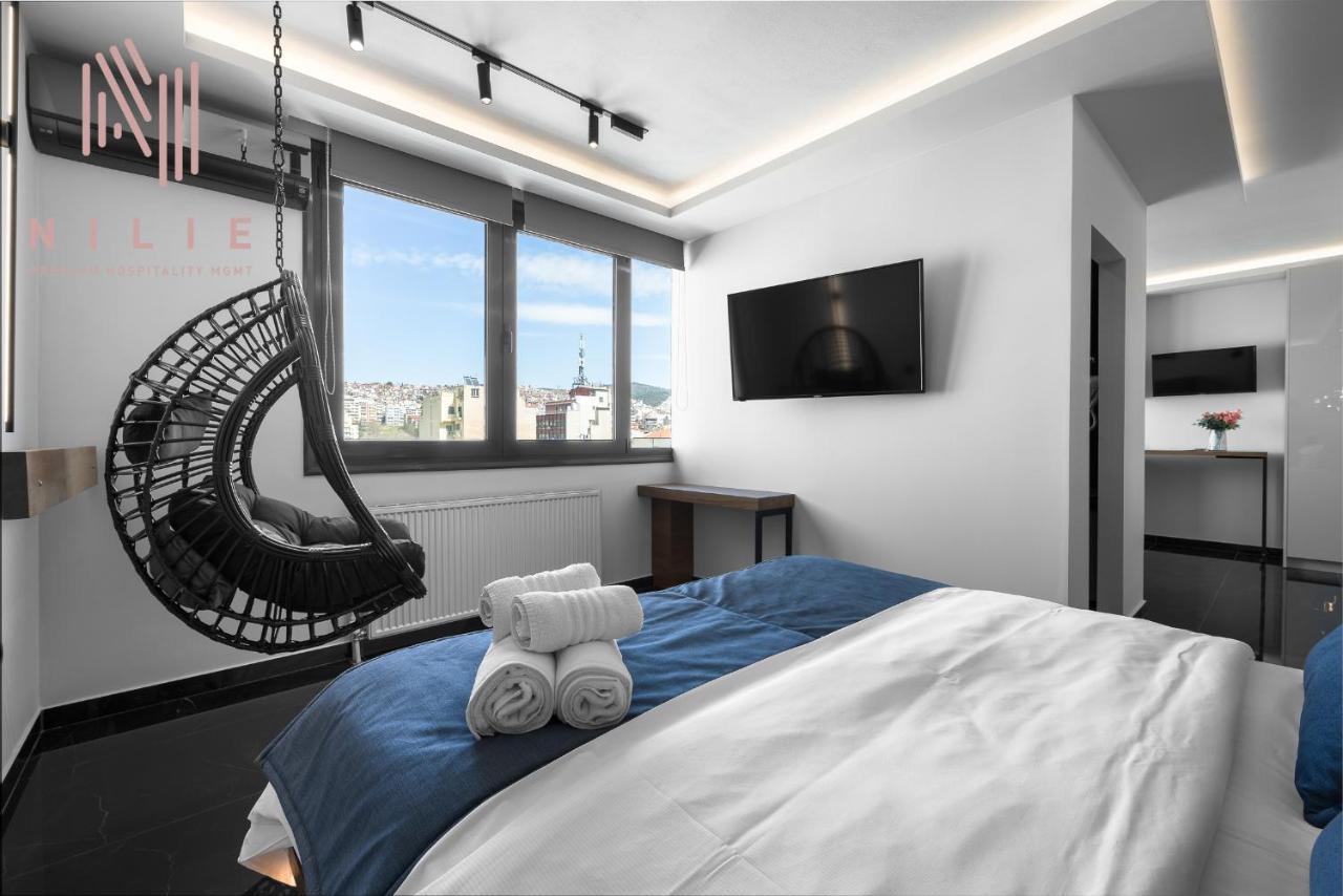 Calliope Penthouse, Nilie Hospitality Mgmt Apartment Thessaloníki Ngoại thất bức ảnh