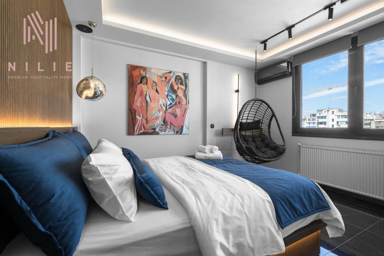 Calliope Penthouse, Nilie Hospitality Mgmt Apartment Thessaloníki Ngoại thất bức ảnh